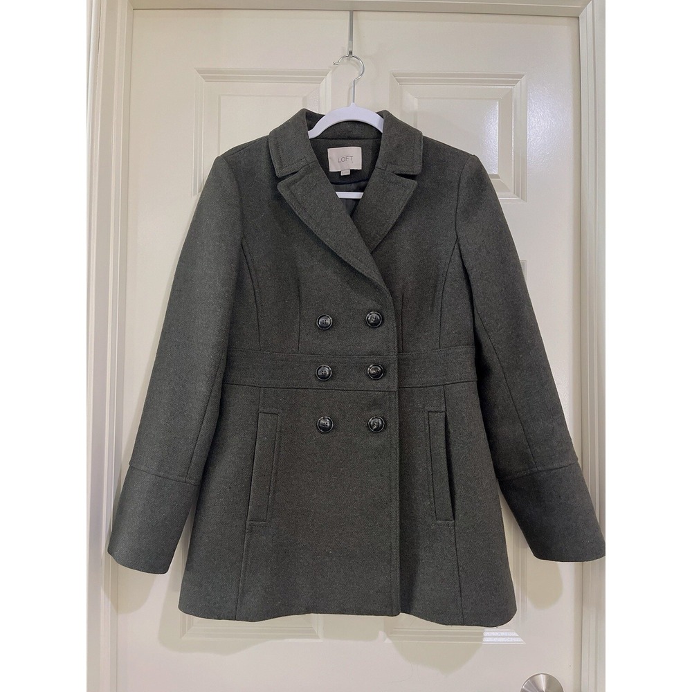 ann taylor loft women wool coat size 4